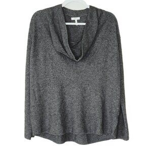 Joie Charcoal Gray Wool Cashmere Cowlneck Sweater S Minimalist Neutral Office